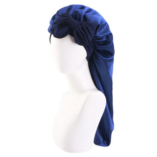 Women long Oversized Satin Bonnet