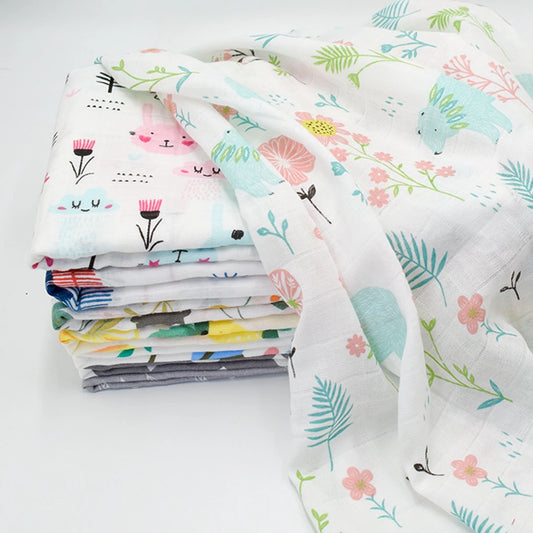 1Pc Muslin 100% Cotton Baby Swaddles