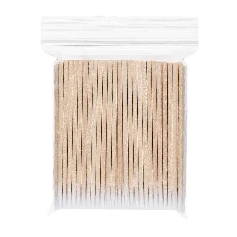 100Pcs Wooden Swab