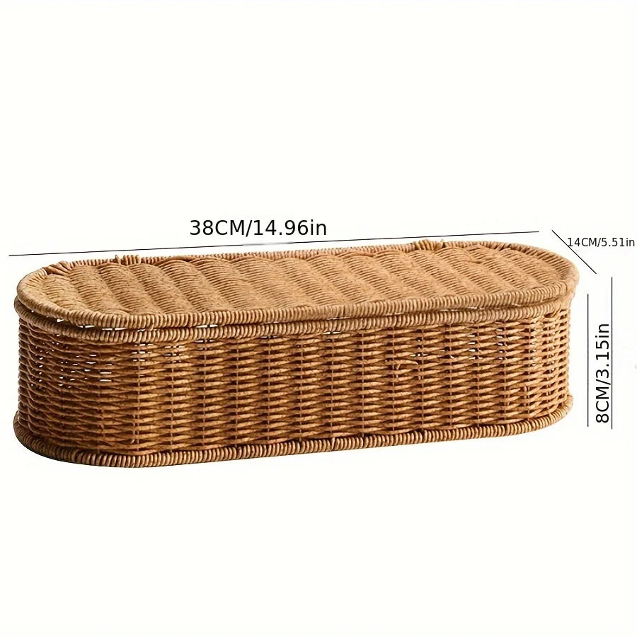 Bohemian Rattan Storage Basket