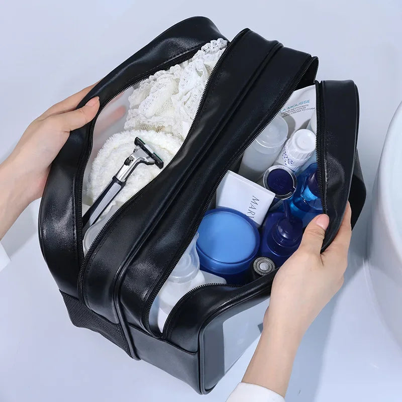 Transparent portable storage travel bag
