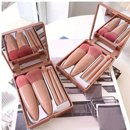 5Pcs Portable Makeup Brush Set