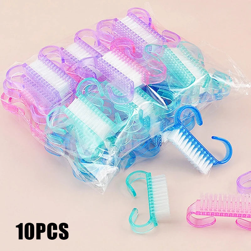 10/1Pcs Plastic Nail Brush