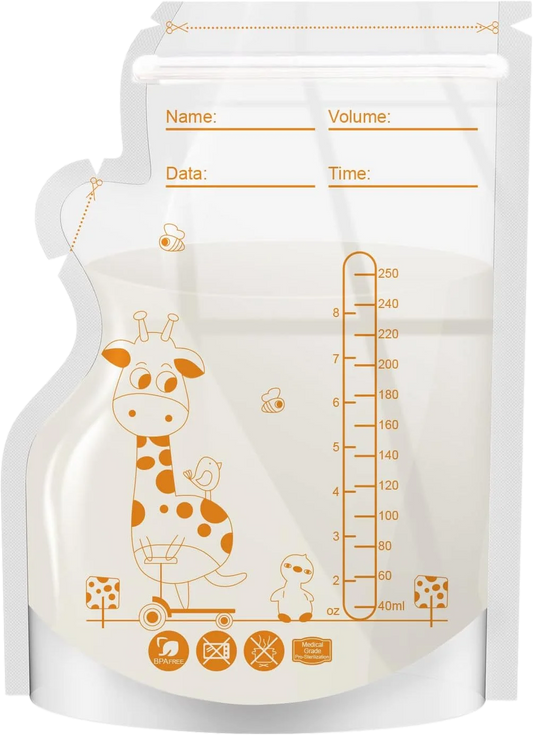 Giraffe Breast Milk Storage Bags