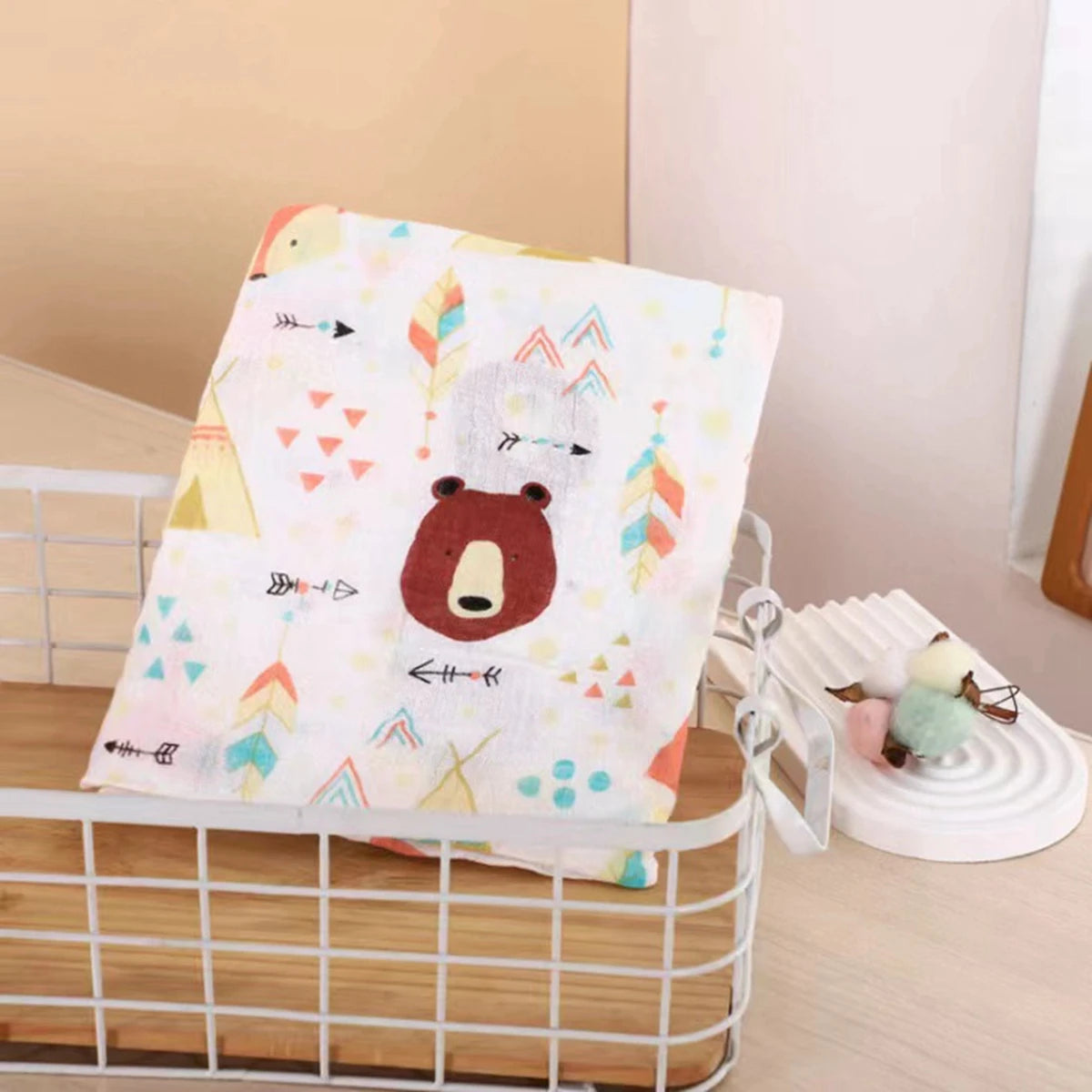 1Pc Muslin 100% Cotton Baby Swaddles