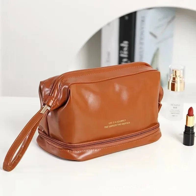 Clear Double Layer Makeup Bag