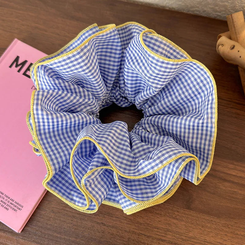 Ruffle retro Hair scrunchie