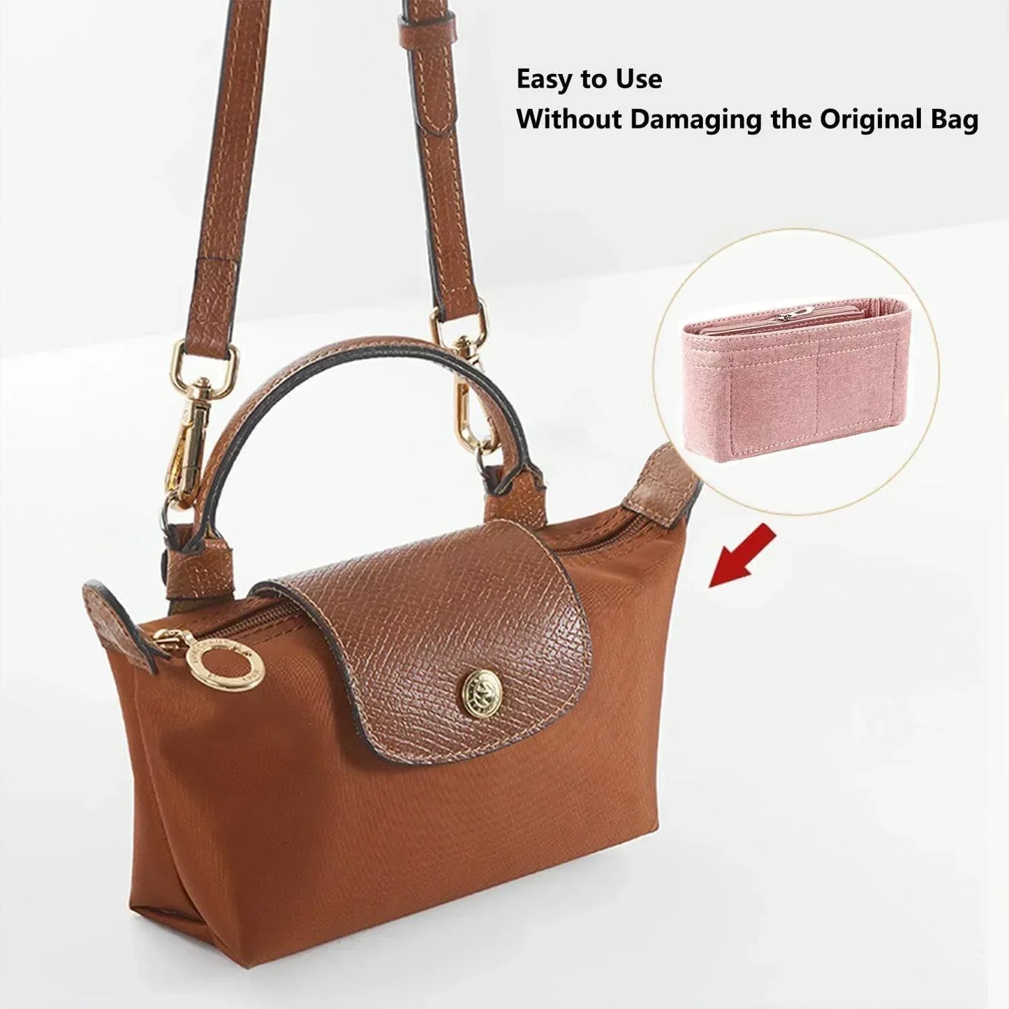 Bag Organizer for LONGCHAMP Mini Tote