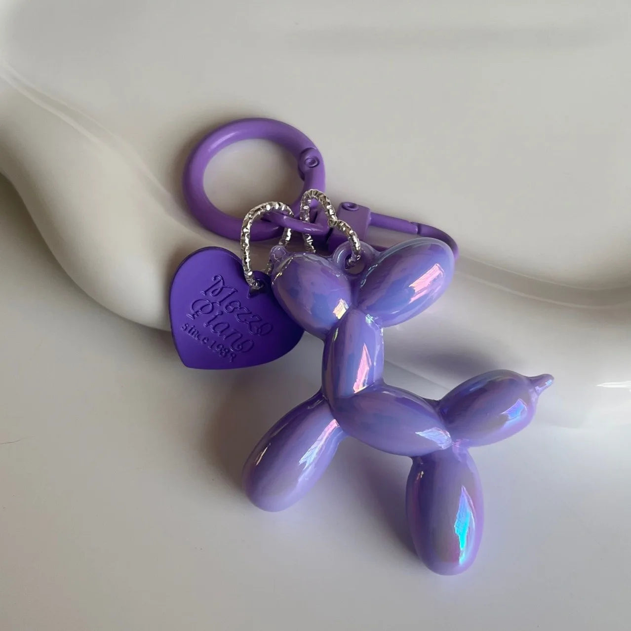 Jelly Balloon Dog Keychain