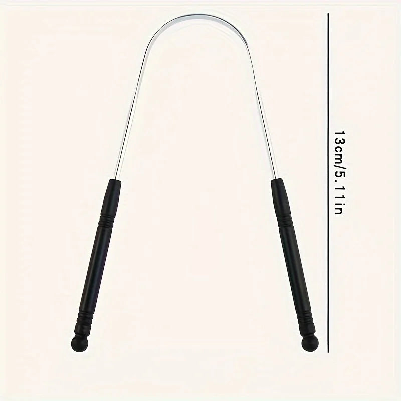 1PCS Steel Tongue Scraper
