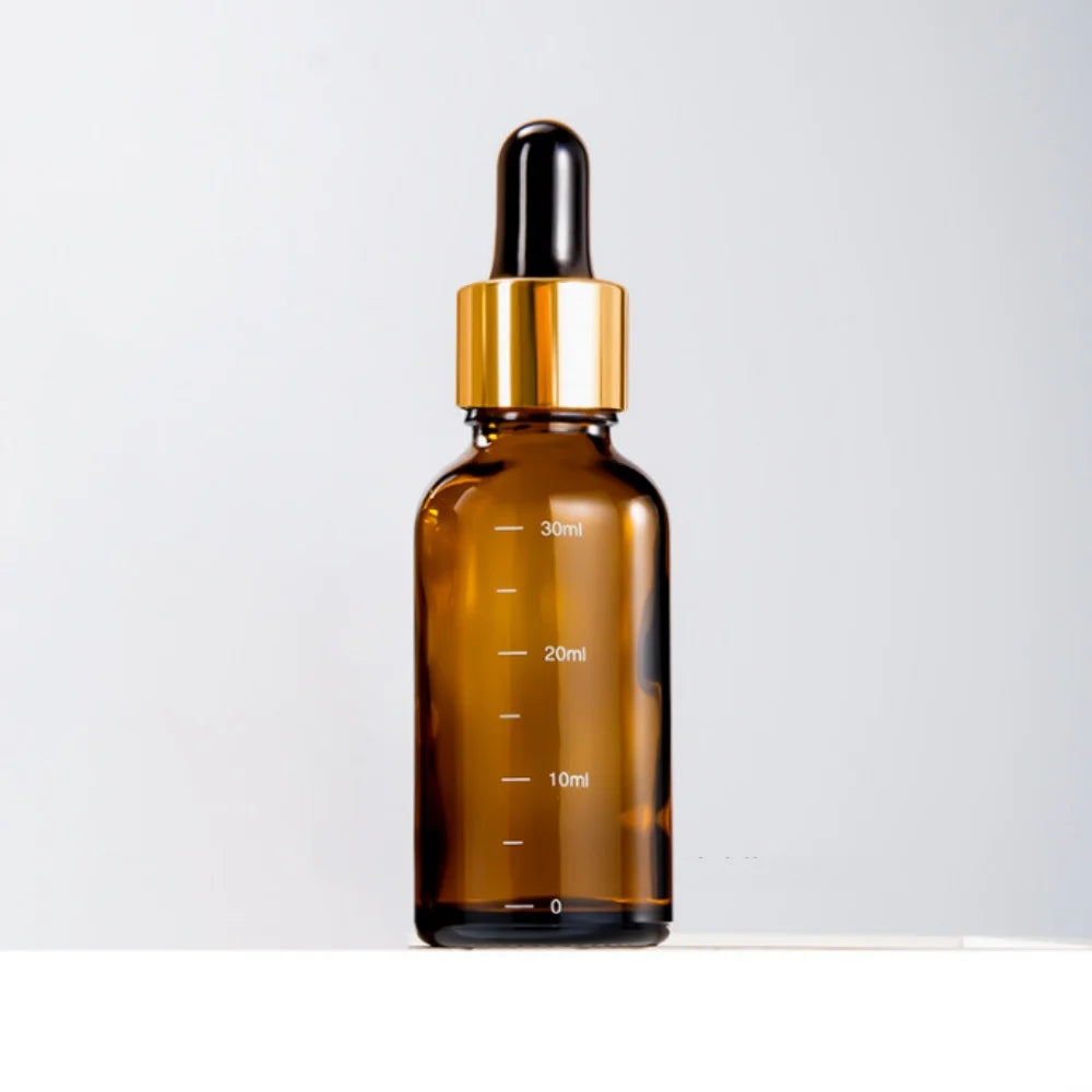 5ml 10ml 15ml 20ml 30ml 50ml 100ml Amber Glass Dropper Oil Bottle