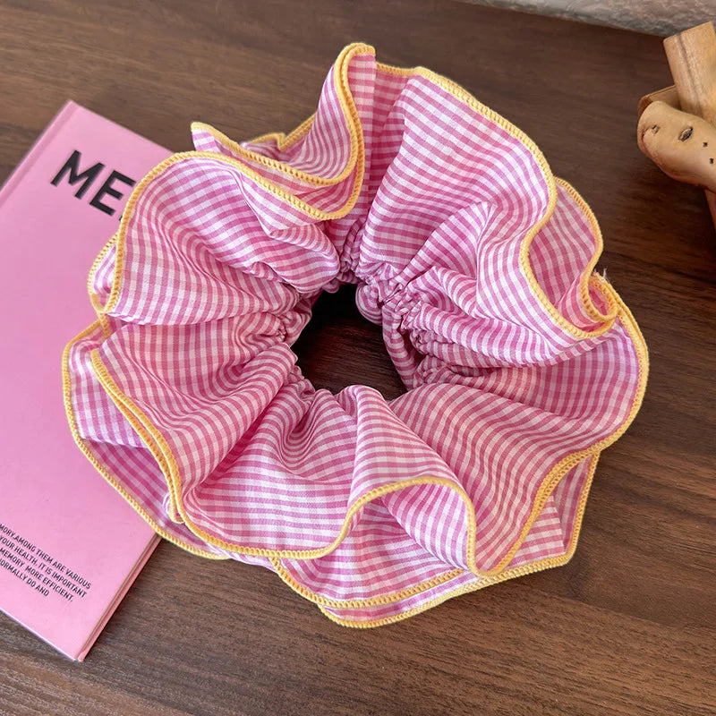 Ruffle retro Hair scrunchie