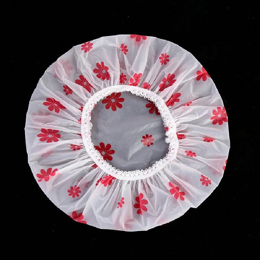 5pcs Waterproof Shower Caps