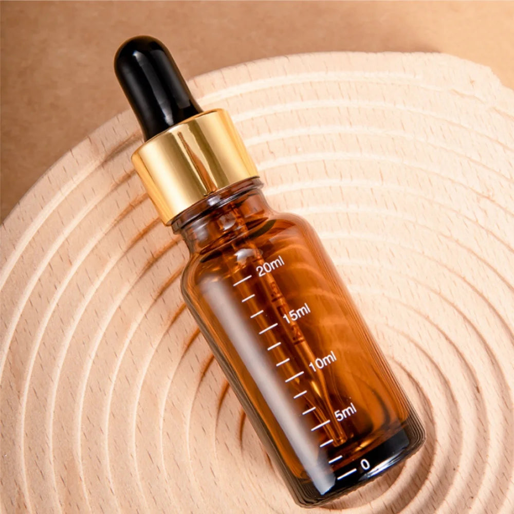 5ml 10ml 15ml 20ml 30ml 50ml 100ml Amber Glass Dropper Oil Bottle