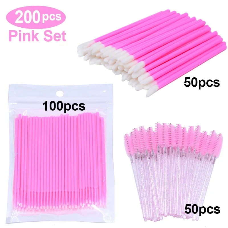 200Pcs Disposable Eyelash Brush