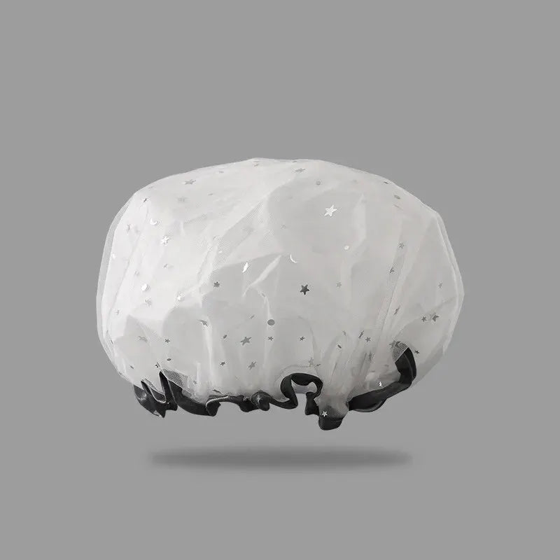 Double-layer Shower Cap