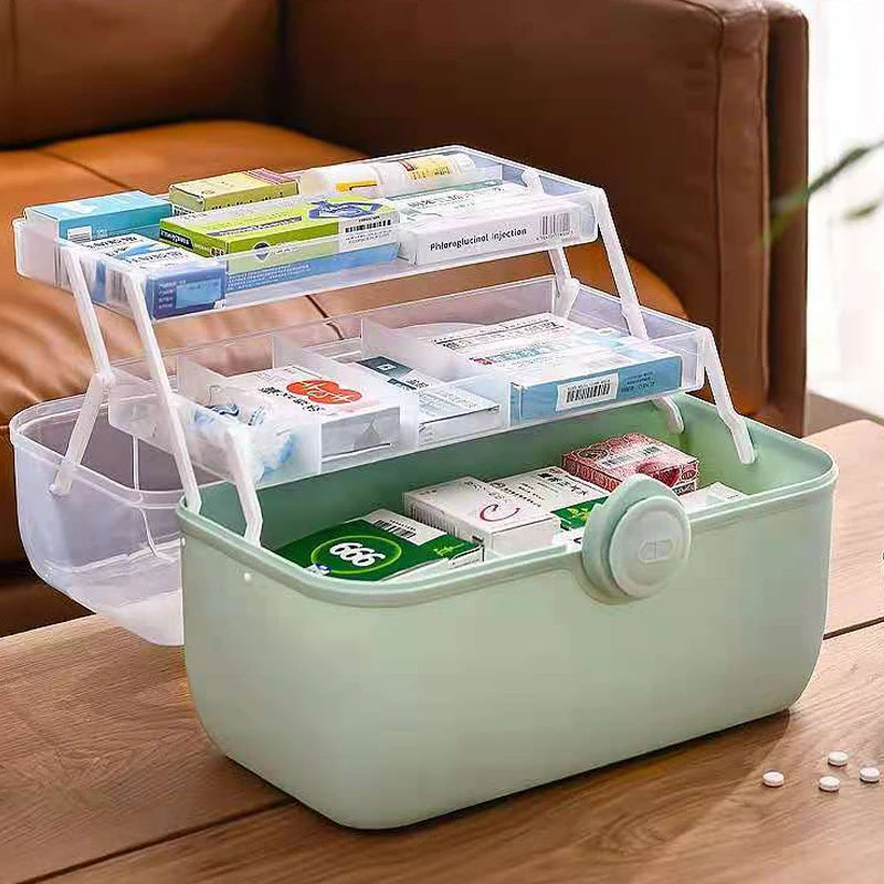 Large Family Medicine Organizer Box