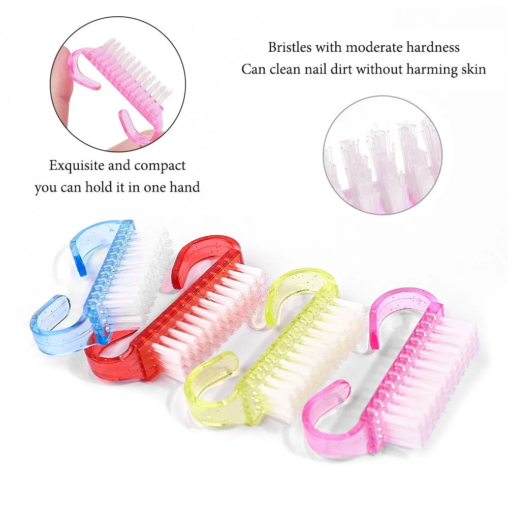 10/1Pcs Plastic Nail Brush