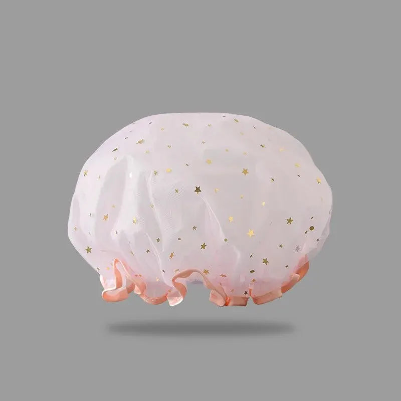 Double-layer Shower Cap