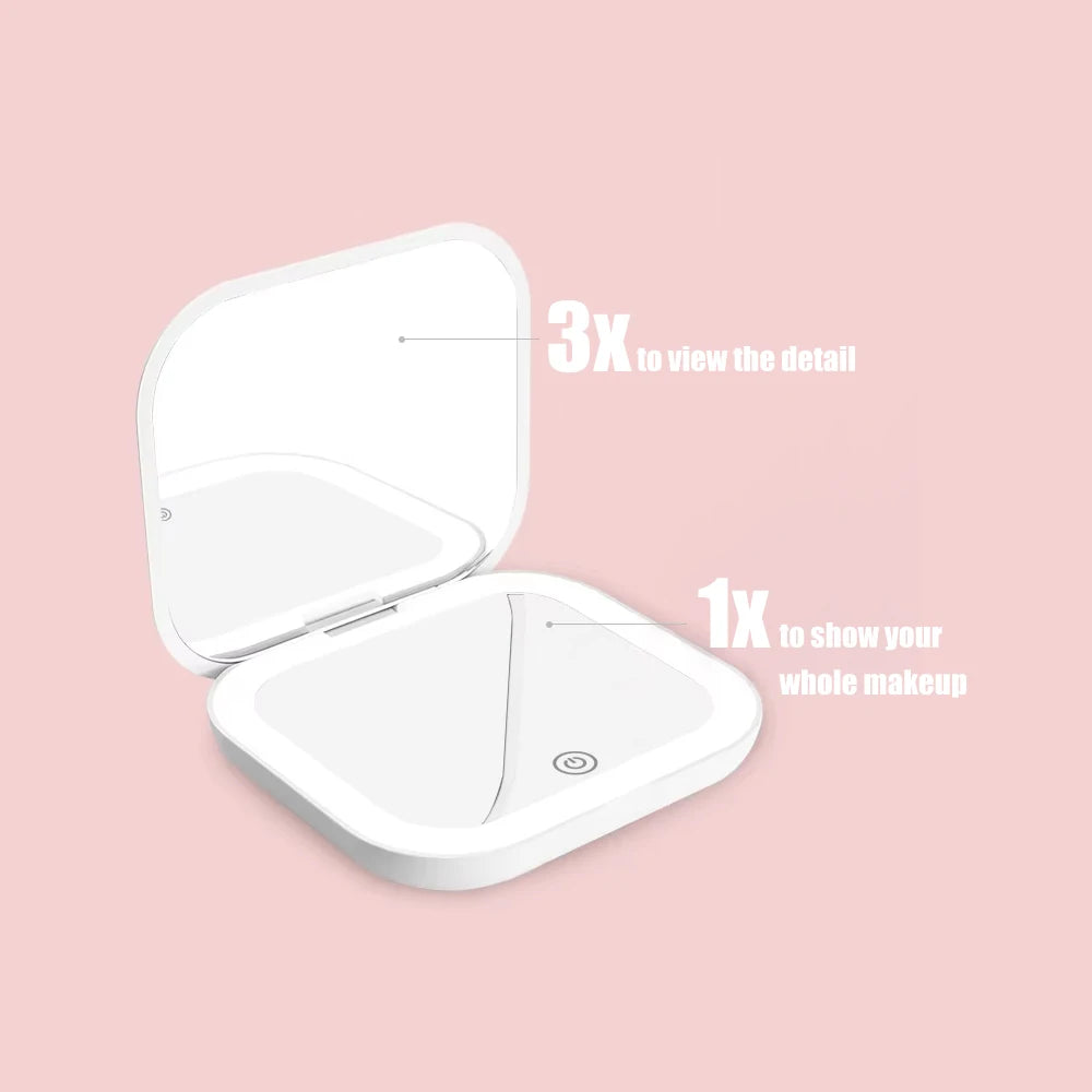 Portable Cosmetic Mirror with Lights