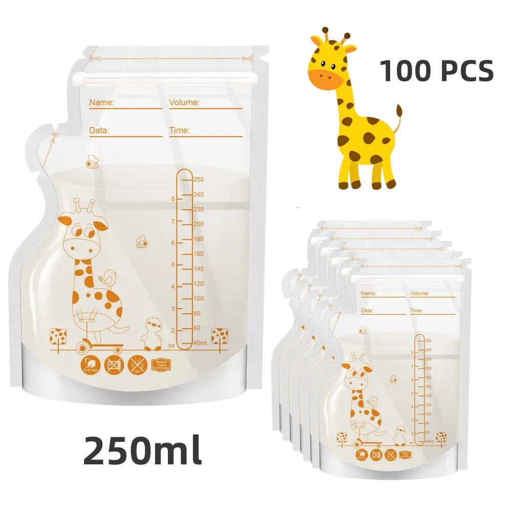 Giraffe Breast Milk Storage Bags