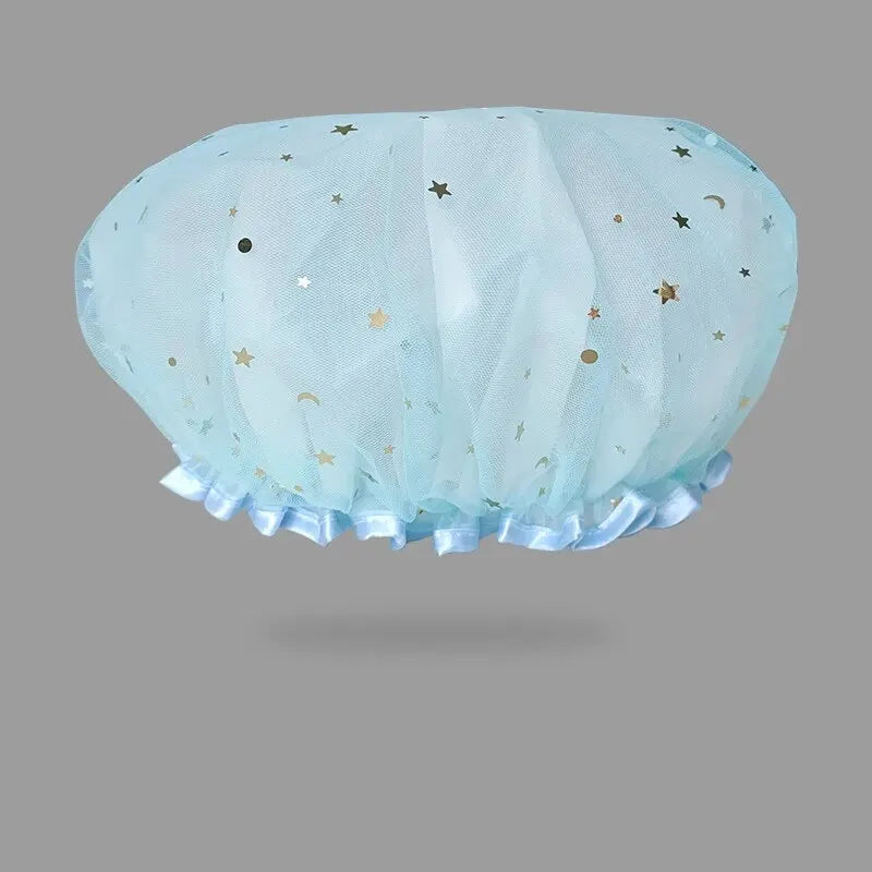 Double-layer Shower Cap