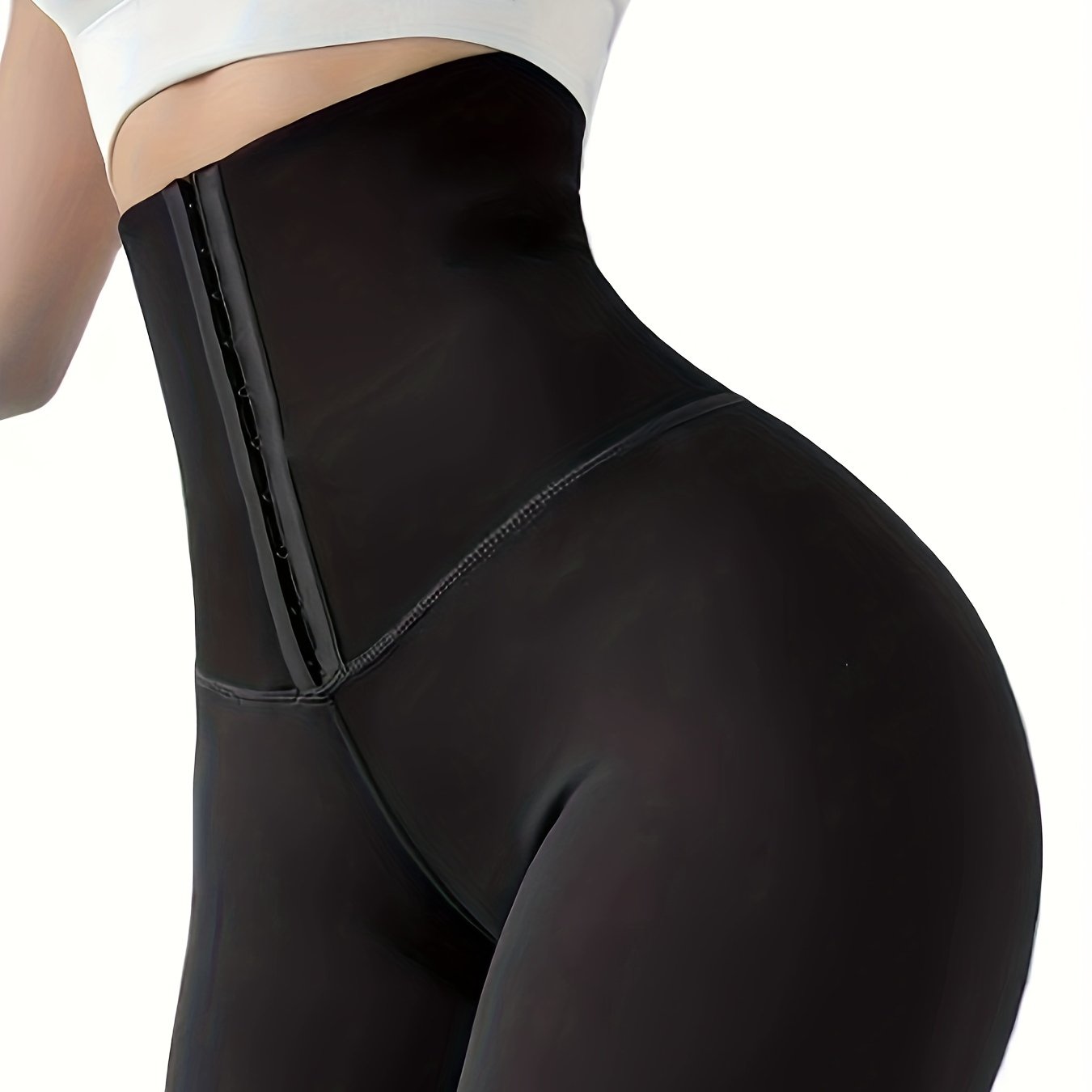 High-Waist Double-Breasted Tummy Control Leggings
