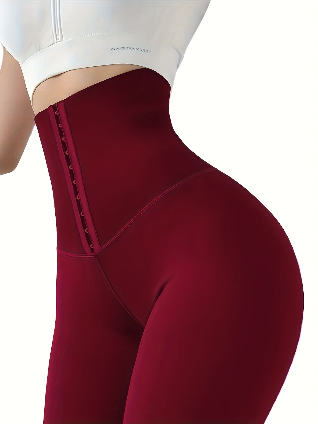 High-Waist Double-Breasted Tummy Control Leggings