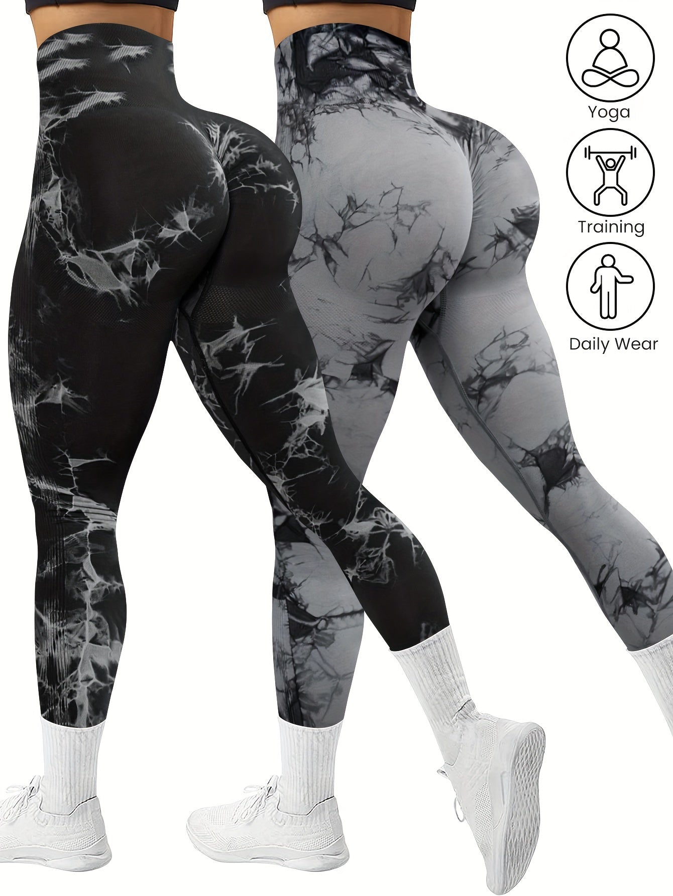 High-Stretch Workout Leggings – 2 Pack
