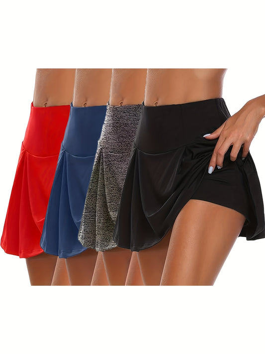 FlowEase 4-Pack Active Skorts