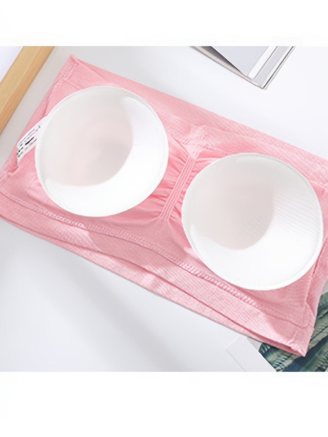 Plus Size Double-Layer Seamless Strapless Bra Top – Anti-Slip with Removable Pads (Black)