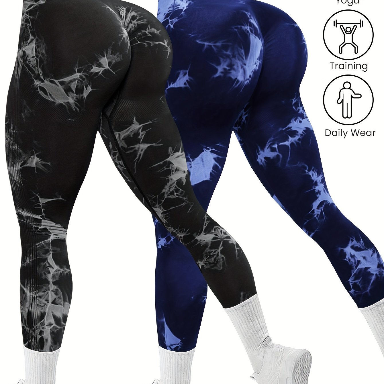 High-Stretch Workout Leggings – 2 Pack