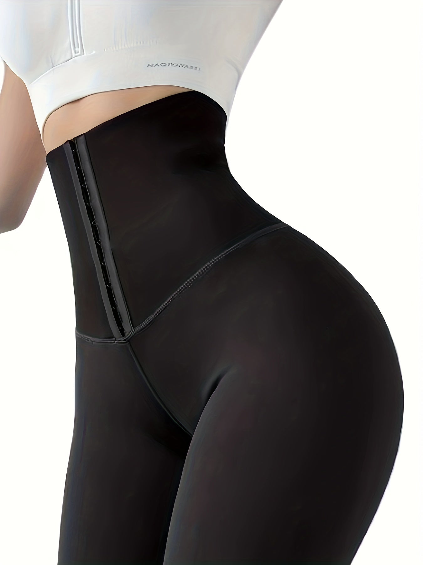 High-Waist Double-Breasted Tummy Control Leggings