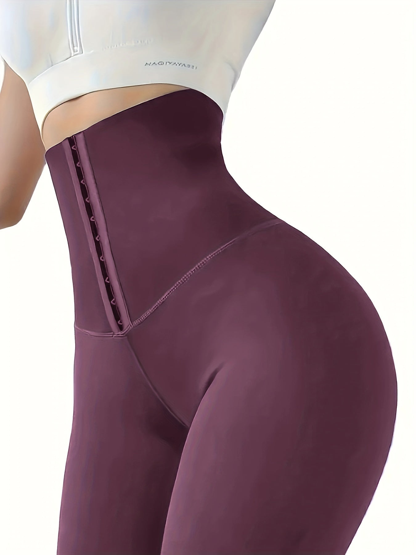 High-Waist Double-Breasted Tummy Control Leggings