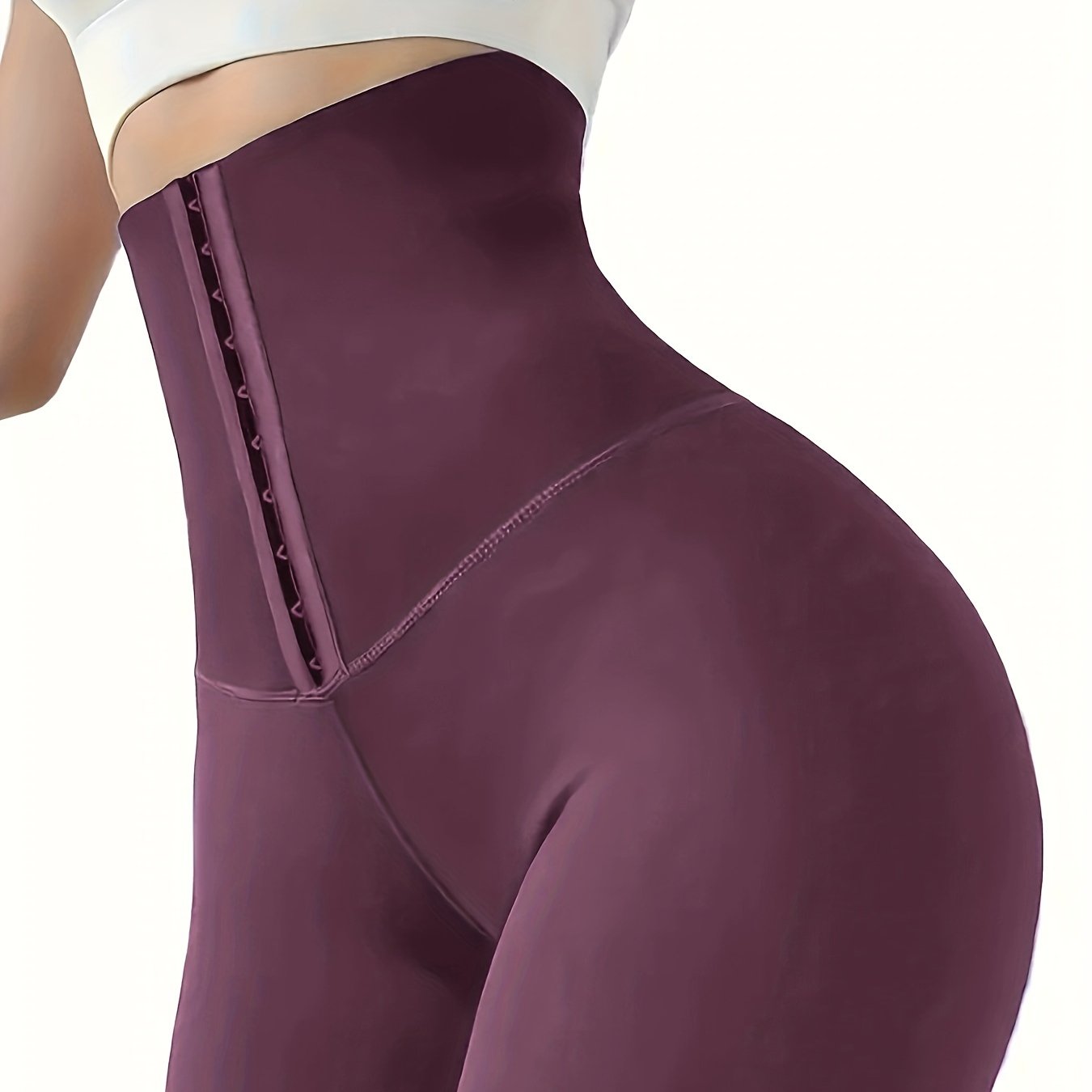 High-Waist Double-Breasted Tummy Control Leggings